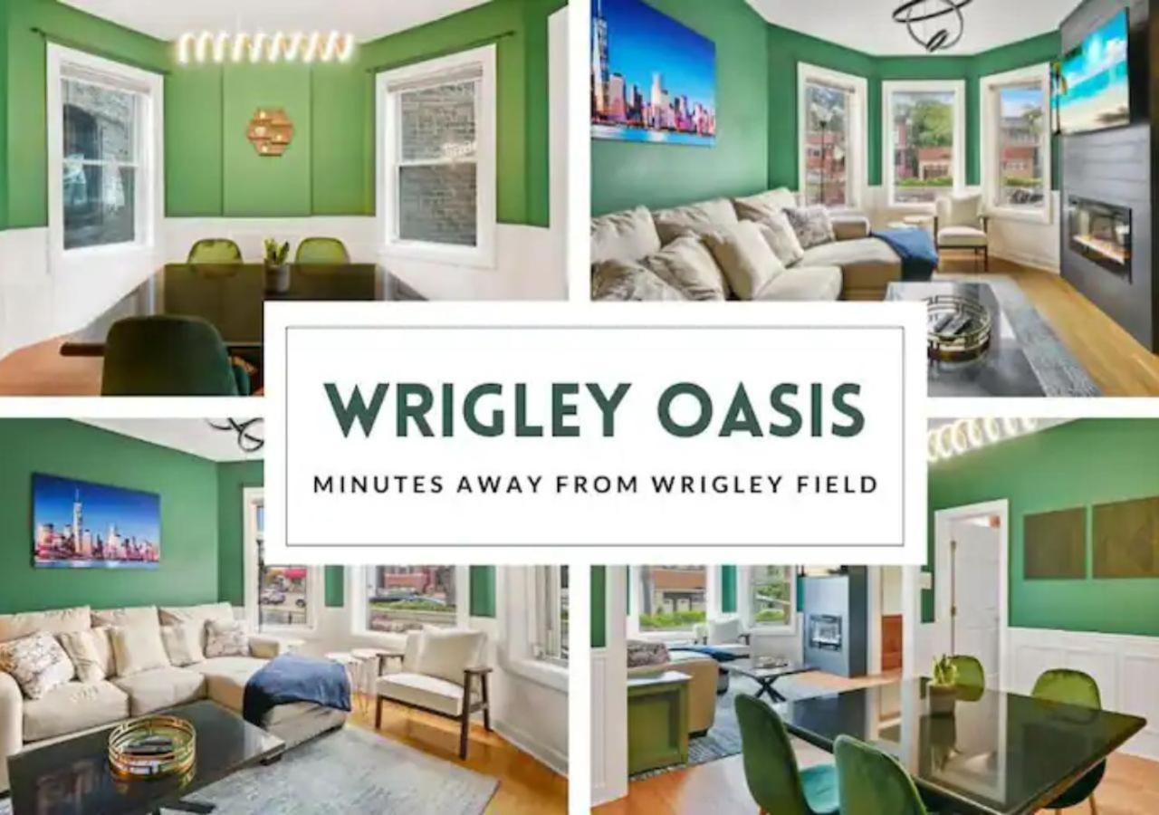 2 Bed Apt W/ Office, Free Parking, Near Wrigley Chicago Extérieur photo